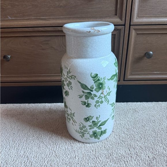 Anthropologie Green Chinoiserie Column Vase - Picture 8 of 10
